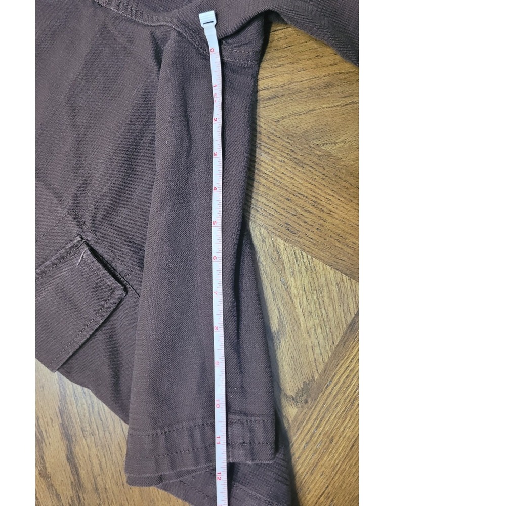 Vans Mens 34 Brown Cargo Shorts Skull Paisley Embroidery Ripstop Skater Utility - Picture 7 of 9